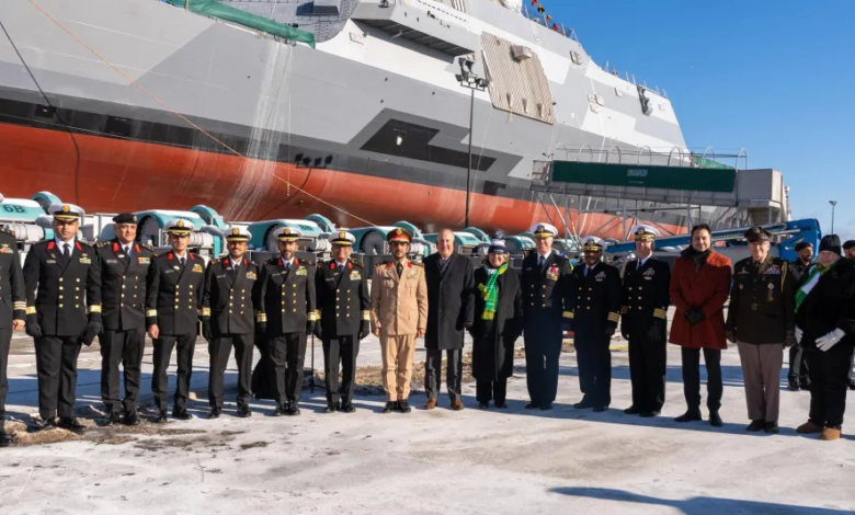 تعويم أول سفينة قتالية سعودية بمشروع طويق - إنجاز عسكري