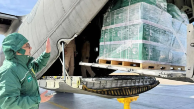 وصول الطائرة السعودية الـ76 لإغاثة غزة ضمن الجسر الجوي