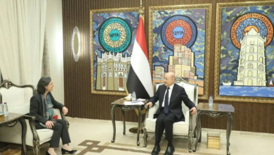 العليمي يرفض تقسيم اليمن ويتمسك بالمركز القانوني للدولة