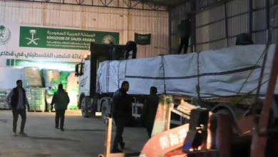 وصول قافلة إغاثية سعودية جديدة لدعم وسط قطاع غزة