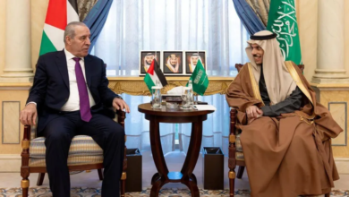 مباحثات سعودية فلسطينية: تأكيد وحدة الأراضي وحل الدولتين