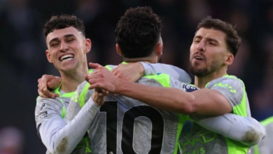 مانشستر سيتي يهزم كريستال بالاس ويضغط على أرسنال