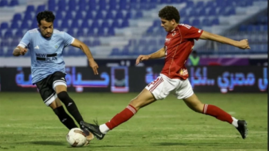 نتيجة مباراة الأهلي وغزل المحلة في كأس الرابطة المصرية