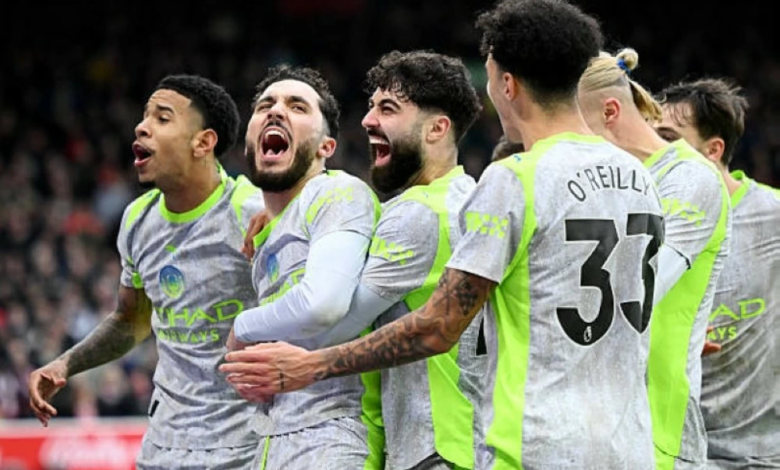 مانشستر سيتي يهزم نوتنغهام 2-1 ويتصدر الدوري الإنجليزي مؤقتاً