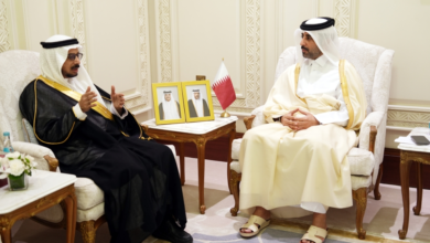 أمين مجلس الشورى يبحث في قطر تطوير العمل البرلماني المشترك