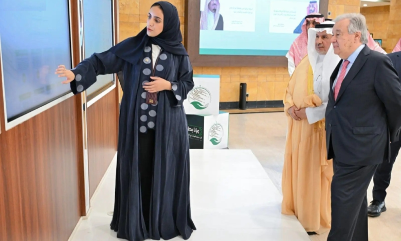 جوتيريش في مركز الملك سلمان للإغاثة: تعزيز الشراكة الإنسانية