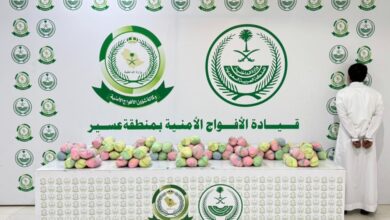 القبض على مروج 16 كجم من القات المخدر في عسير