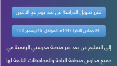 تعليق الدراسة غدًا في الرياض والشرقية ومناطق أخرى بسبب الأمطار