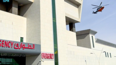 الإسعاف الجوي يباشر حادث نفود النبقية وينقل مصابين بالقصيم