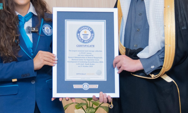 السعودية تدخل غينيس بـ 95 طناً من البذور الموسمية