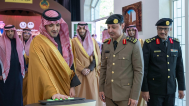 وزير الداخلية يضع حجر أساس مركز العمليات الموحدة 911 بالجوف