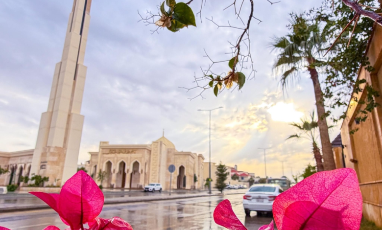 Rain in Qassim today: Moderate rainfall and forecast for the coming hours