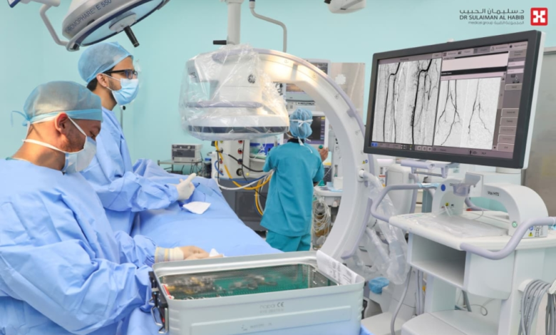 علاج جلطات دماغية بالأشعة التداخلية في مستشفى الحبيب بالخبر