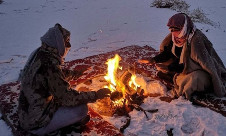 الأرصاد: موجة باردة تضرب 5 مناطق والحرارة تحت الصفر