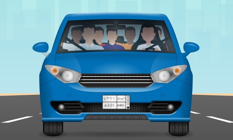 المرور السعودي: غرامة 2000 ريال لمخالفة زيادة الركاب