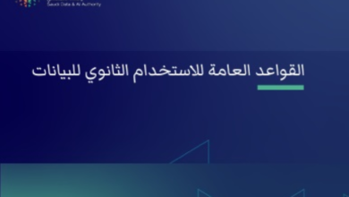 سدايا تصدر قواعد الاستخدام الثانوي للبيانات (رابط التحميل)