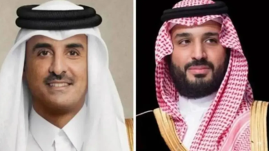 ولي العهد السعودي وأمير قطر يبحثان تطورات المنطقة