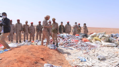 Drugs destroyed at Al-Wadi'ah border crossing: A new security blow to smugglers
