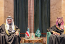 The Saudi and Kuwaiti defense ministers discuss military cooperation and regional security