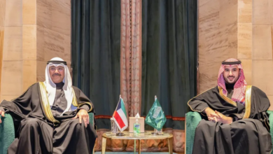 The Saudi and Kuwaiti defense ministers discuss military cooperation and regional security