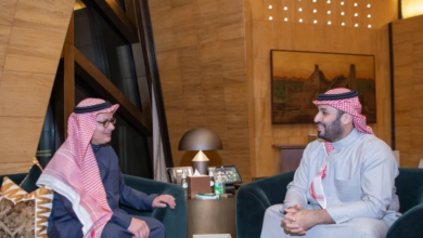 ولي العهد يستقبل العالم عمر ياغي: تعزيز للبحث العلمي