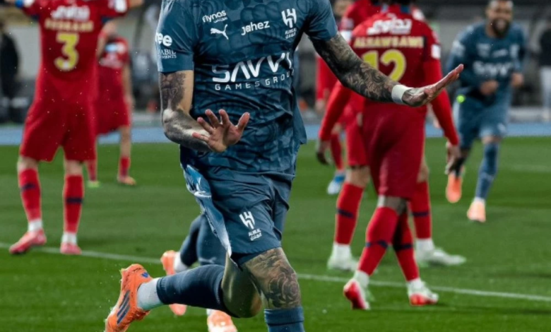 نونيز ينهي صيامه التهديفي مع الهلال بهدف في ضمك