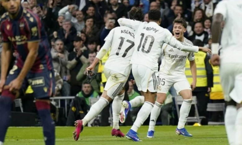 ملخص مباراة ريال مدريد وليفانتي 2-0 في الدوري الإسباني