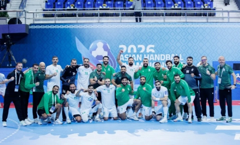 The Saudi national handball team defeats Australia and tops its Asian group