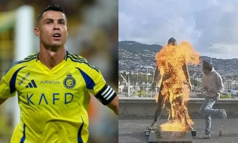 Cristiano Ronaldo statue burned in Madeira: details of the incident