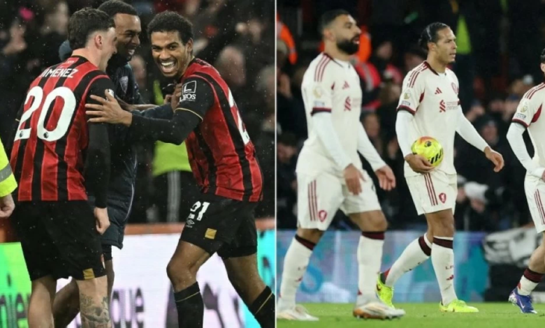 بورنموث يهزم ليفربول 3-2 في الوقت القاتل بالدوري الإنجليزي