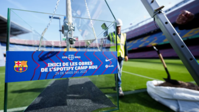 أمطار كامب نو تفضح عيوب التجديد وتيباس يعلق