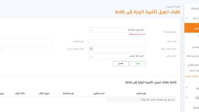 تحويل تأشيرة الزيارة إلى إقامة عبر مقيم: الخطوات والشروط