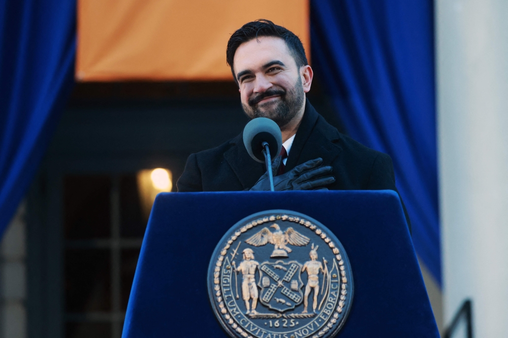 رئيس بلدية نيويورك الجديد زهران ممداني في خطاب تنصيبه - أ ف ب