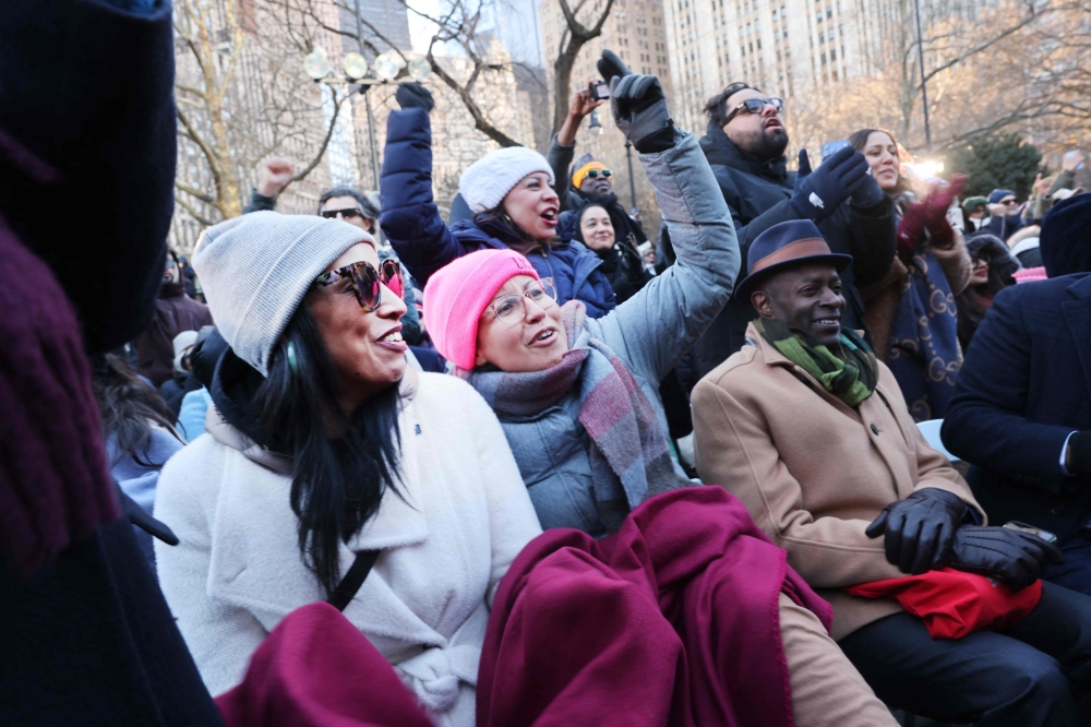 رئيس بلدية نيويورك الجديد زهران ممداني في خطاب تنصيبه - أ ف ب