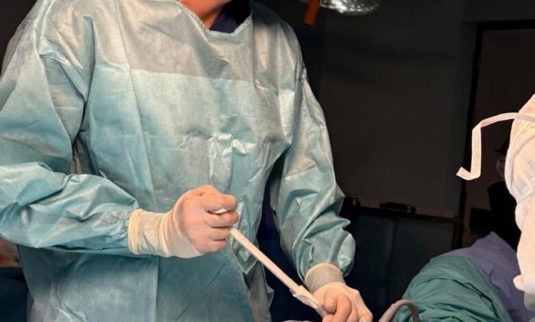 استئصال ورم رحمي ضخم بتقنية الجرح المخفي بالرياض