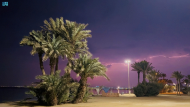 طقس السعودية اليوم: أمطار تبوك وتنبيهات الأرصاد لـ 8 مناطق