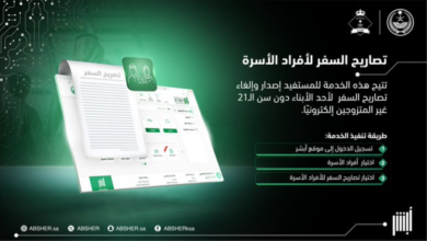 خطوات إصدار تصاريح السفر لأفراد الأسرة عبر أبشر إلكترونيًا