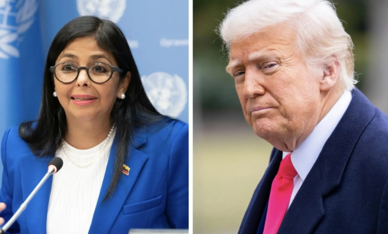 تفاصيل أول اتصال بين ترامب وديلسي رودريجيز بعد الإطاحة بمادورو