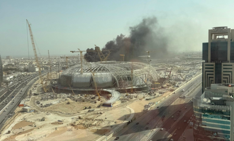 Fire at new Aramco stadium brought under control in 10 minutes with no injuries