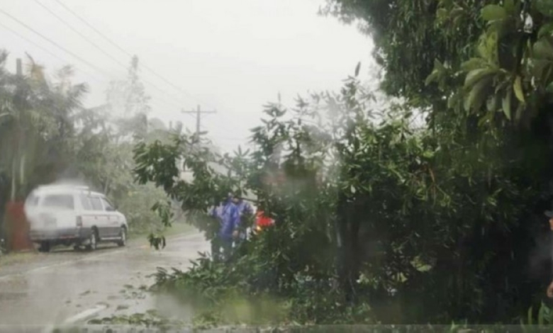 Two people killed in a landslide in the Philippines caused by Typhoon Ada