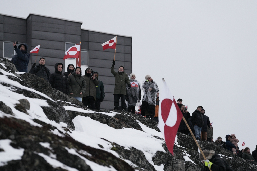 متظاهرون مناهضون لسياسات الاستحواذ في جرينلاند