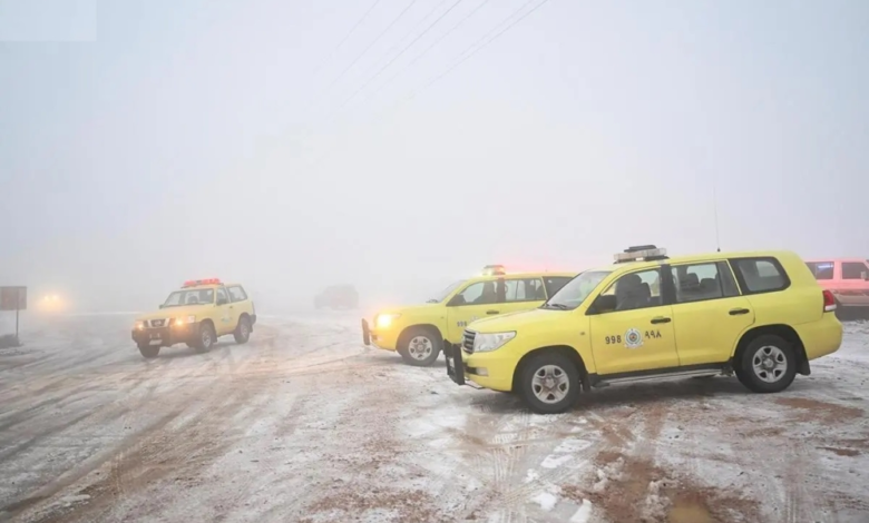 Today's weather forecast: Lower temperatures, frost, and strong winds in Saudi Arabia