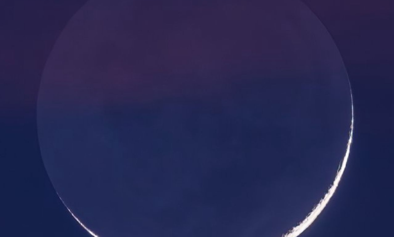 رصد هلال شعبان 2026: فلكية جدة تكشف تفاصيل ظاهرة نور الأرض