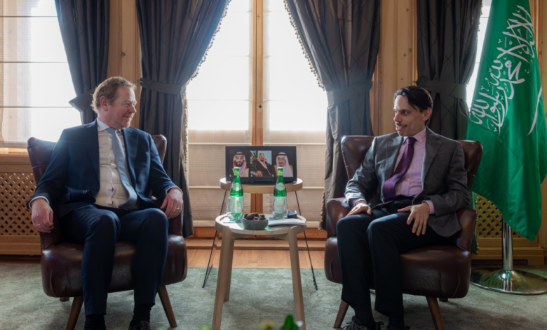 وزير الخارجية يبحث مع نظيره الهولندي المستجدات في دافوس