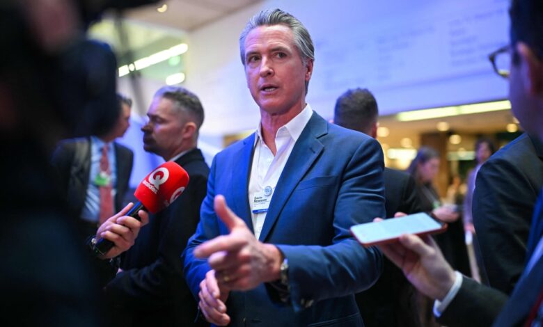 California governor attacks Trump in Davos: He needs to be slapped to make him back down