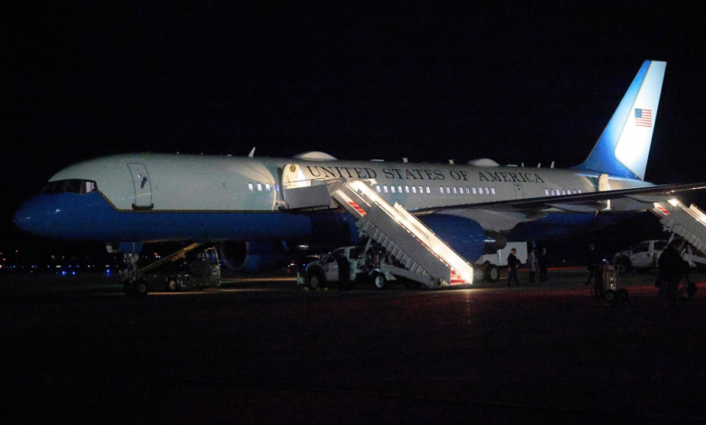 Trump's plane malfunction forces it to return to Andrews Air Force Base before Davos