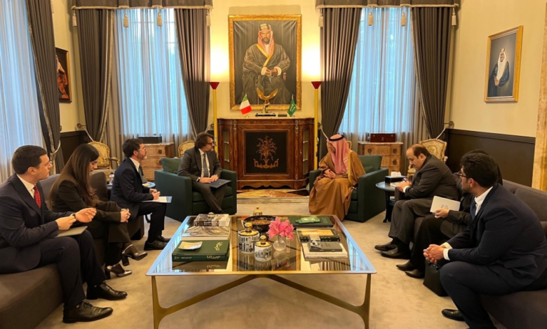 الجبير في روما: مباحثات استراتيجية لتعزيز التعاون السعودي الإيطالي