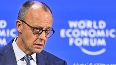 German Chancellor warns in Davos of the dangers of force rule in the world