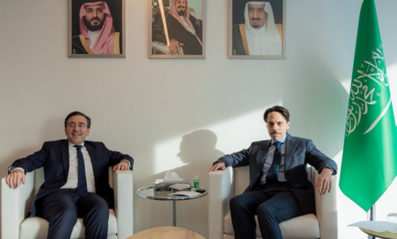 وزير الخارجية ونظيره الإسباني يبحثان العلاقات في دافوس 2026