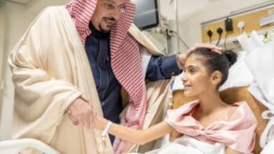 أمير القصيم يزور الطفلة العنود الطريفي ويوجه برعايتها الشاملة